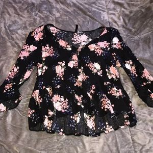 Floral print blouse
